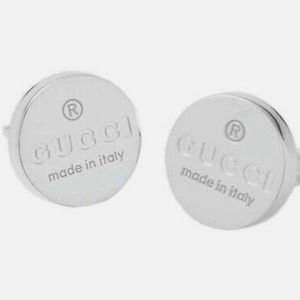 Gucci Authentic trademark round disc earrings